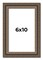 6x10 Sculpted Silver Picture Frame - UV Acrylic, Foam Board Backing, Hanging Hardware